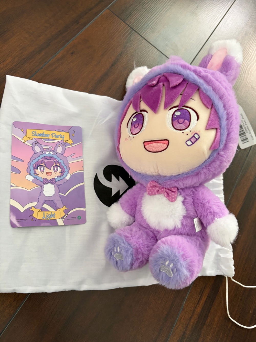 Inquisitor Slumber Party “Light” Purple Plush Toy - Cute Anime-Style Kid Plush